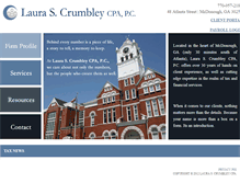 Tablet Screenshot of laurascrumbleycpa.com